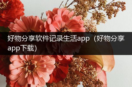 好物分享软件记录生活app（好物分享app下载）