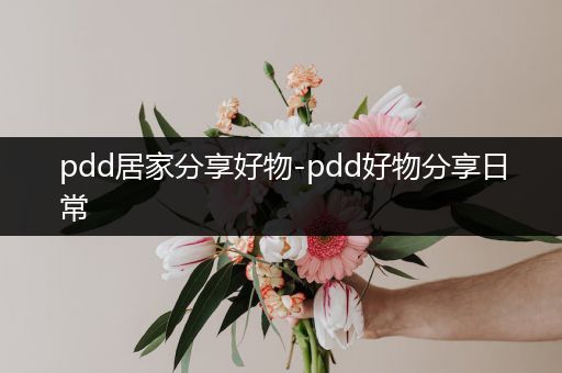 pdd居家分享好物-pdd好物分享日常